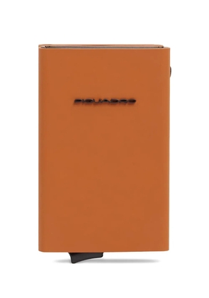 PIQUADRO logo-plaque zip wallet - Brown