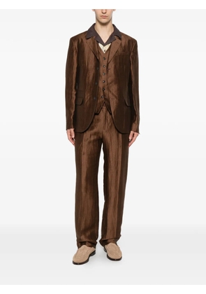 John Varvatos pressed-crease trousers - Brown
