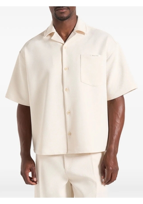 Manière De Voir Brook boxy twill shirt - Neutrals