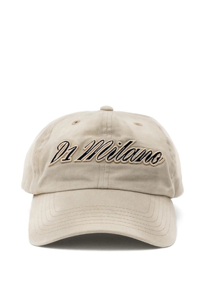 D1 Milano logo-embroidered cap - Neutrals