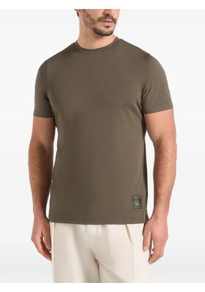 Manière De Voir logo-patch fitted T-shirt - Green