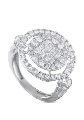 LB Exclusive diamond negative space ring - Silver