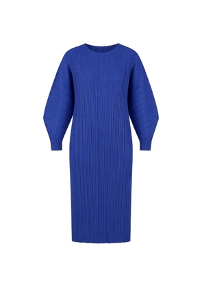 Pleats Please Issey Miyake Skyline batwing-sleeve dress - Blue