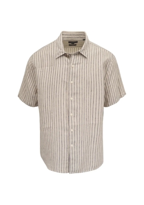 Vince stripe-pattern short-sleeve shirt - Neutrals
