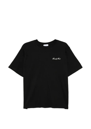 Family First embroidered-logo T-shirt - Black