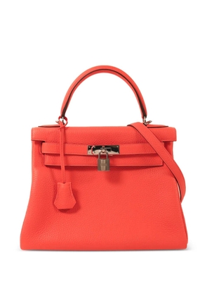 Hermès Pre-Owned 28 Kelly Taurillon Clemence-leather tote bag - Red