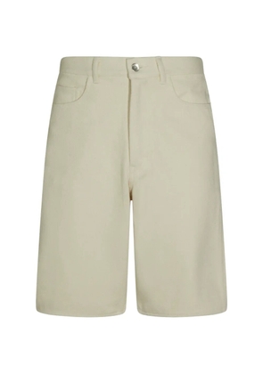 Auralee silk denim shorts - Neutrals