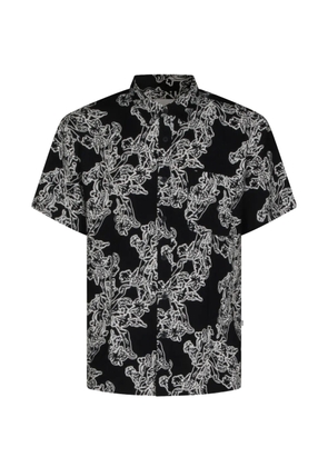 NN07 Deo floral-print short-sleeve shirt - Black