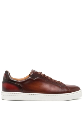 Magnanni leather low-top sneakers - Brown
