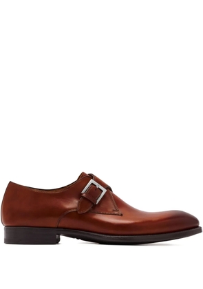 Magnanni leather monk shoes - Brown