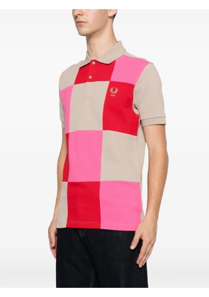 Comme des Garçons Homme x Fred Perry logo-embroidered polo shirt - Neutrals
