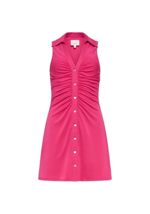 Cinq A Sept Melinda ruched button-up dress - Pink
