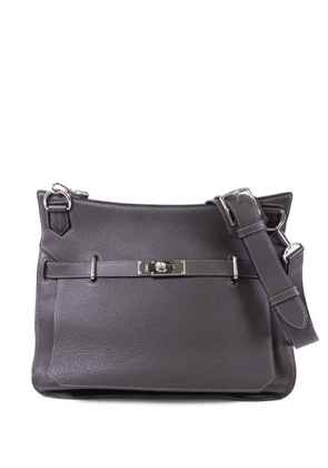 Hermès Pre-Owned 34 Jypsiere Clemence leather shoulder bag - Grey