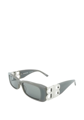 Balenciaga Dinasty BB logo-plaque rectangle-frame sunglasses - Grey