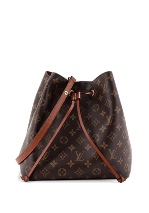 Louis Vuitton Pre-Owned NeoNoe Handbag Monogram Canvas with Leather MM bucket bag - Brown