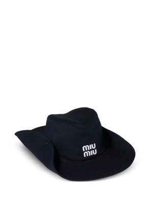 Miu Miu drill hat - Blue