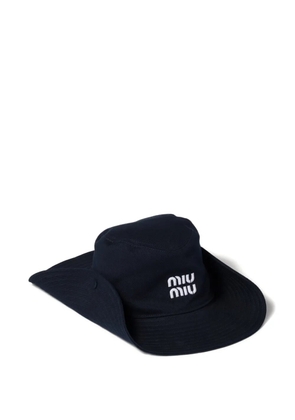 Miu Miu drill hat - Blue