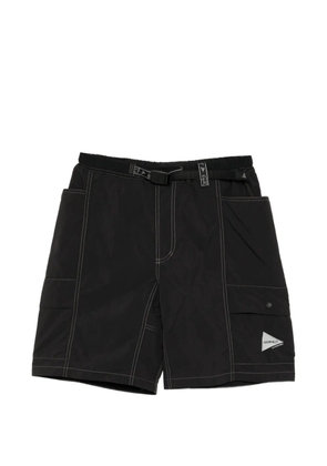 and Wander x Gramicci brushed shorts - Black