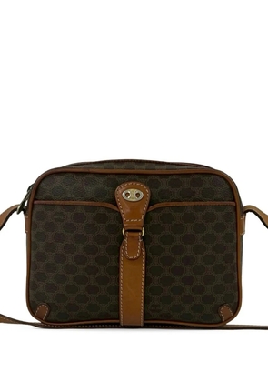 Celine Pre-Owned 2010 Macadam Coated Canvas crossbody bag - Brown