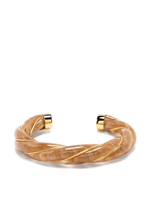 Aurelie Bidermann Diana twisted bangle bracelet - Gold