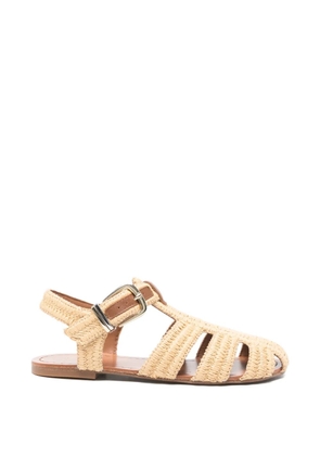 Maje woven buckle sandals - Neutrals