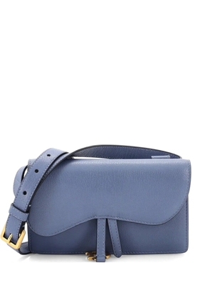 Christian Dior Pre-Owned Saddle Rectangular Leather belt bag - Blue