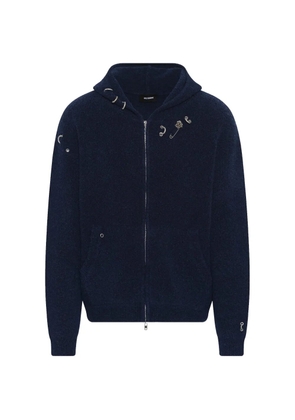 We11done Rose With Thorns hoodie - Blue