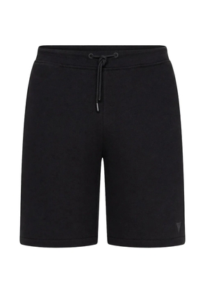 GUESS USA drawstring-fastening logo-patch shorts - Black