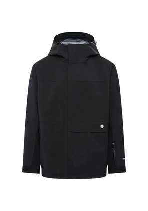 Vowels water-resistant hooded shell jacket - Black