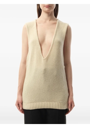 Lanvin V-neck sleeveless sweater - Neutrals