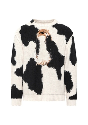 Doublet Acting Cow sweater - White
