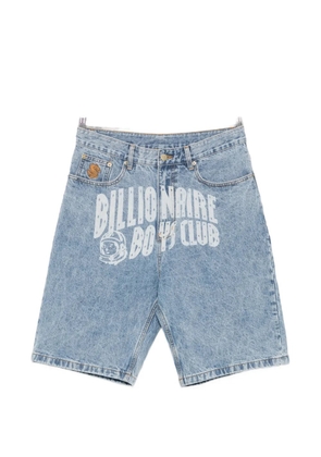 Billionaire Boys Club logo-print denim shorts - Blue