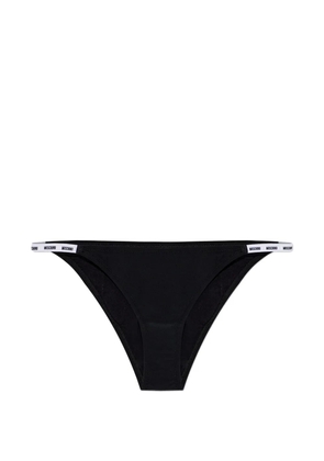 Moschino logo-detail bikini bottoms - Black