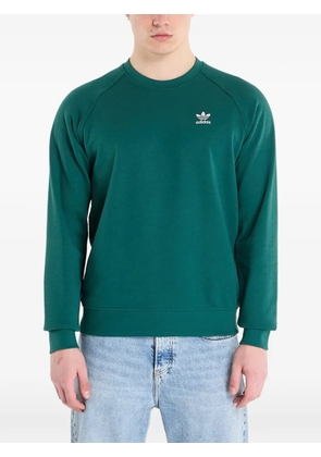 adidas Trefoil logo-patch sweater - Green