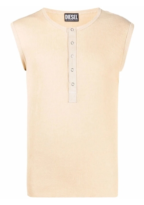 Diesel sleeveless fitted T-shirt - Neutrals