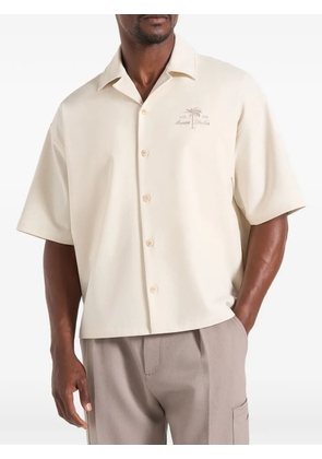 Manière De Voir Alexis embroidered textured shirt - Neutrals