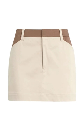 Favorite Daughter Monica panelled mini skirt - Neutrals