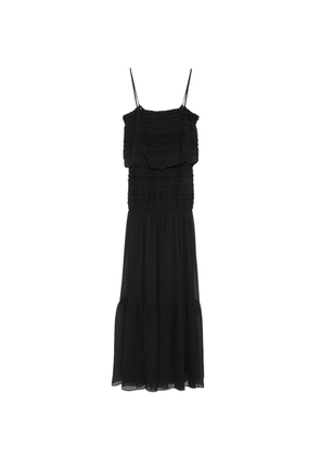 Juun.J ruffled tiered dress - Black