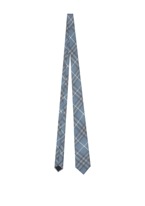 Burberry check tie - Blue