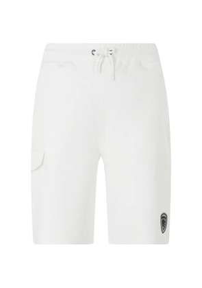 Blauer logo-patch cargo shorts - White