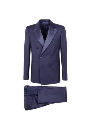 Tagliatore double-breasted peak-lapel suit - Blue