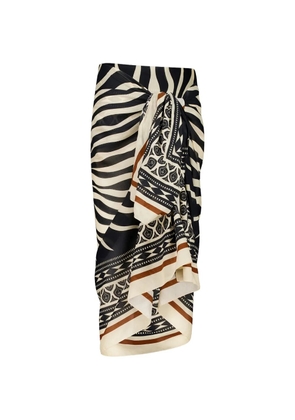 Johanna Ortiz Golden Horizon graphic-print pareo - Black