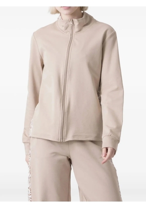 DIMENSIONE DANZA zebra-print panelled sweater - Neutrals