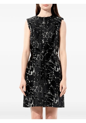 Balenciaga marble-print sleeveless dress - Black