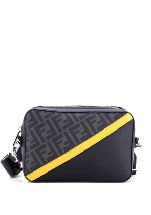 Fendi Pre-Owned Camera Case Bag Zucca Coated Canvas and Leather Small crossbody bag - Black