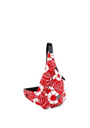 Prada Pre-Owned Zip Sling Printed Tessuto backpack - Red