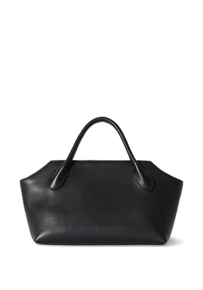 The Row Terrasse Bauletto leather tote bag - Black