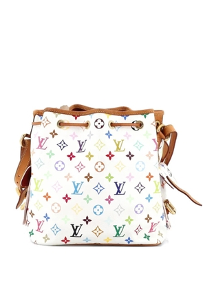 Louis Vuitton Pre-Owned Petit Noe Handbag Monogram Multicolor bucket bag - White