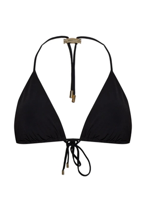 Moschino tie-fastening bikini top - Black