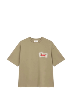 TOMBOY graffiti-logo T-shirt - Neutrals